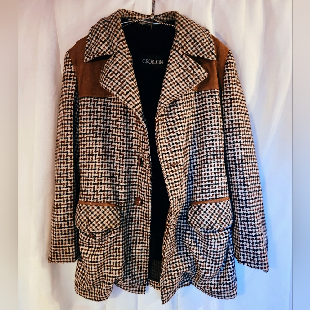 Wool Jacket Mens Retro